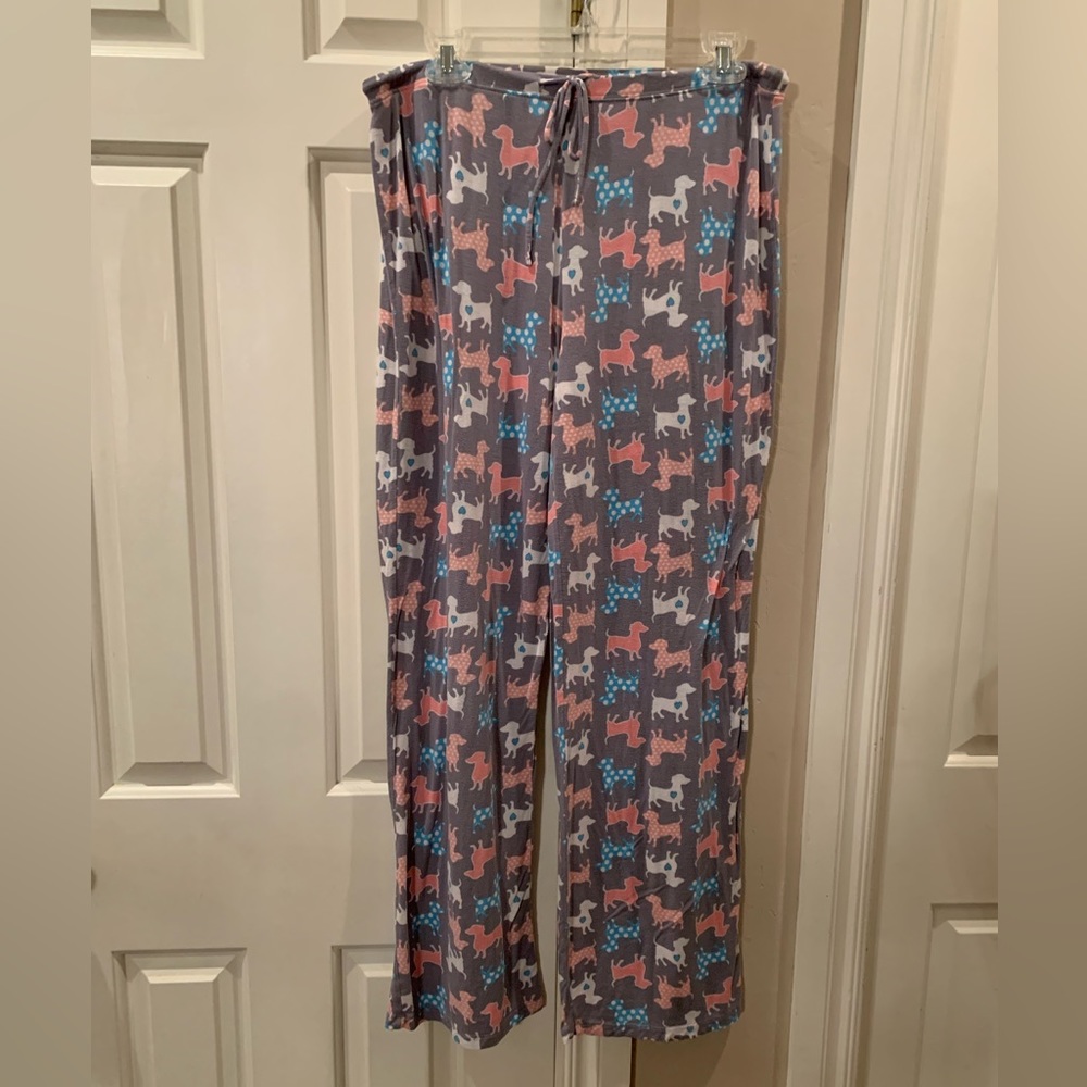 Tabitha Webb Sleepwear Women’s Dachshund Print Pajama Pants Size L